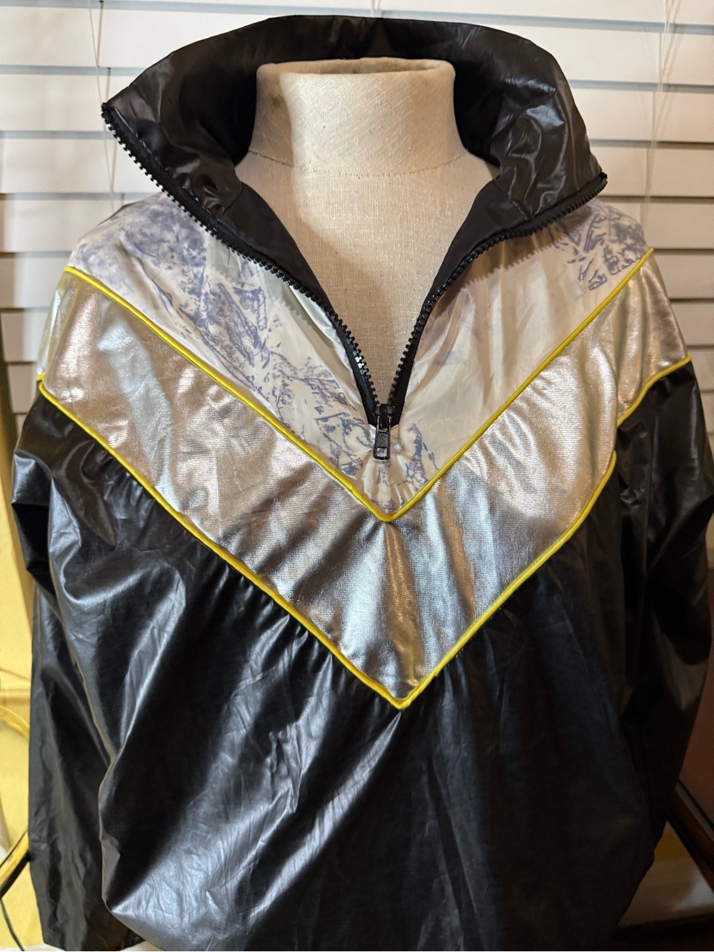 Forever 21 Black Shiny Lined Jacket